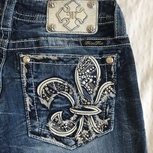 Miss Me Signature Bootcut Dark faded Jeans